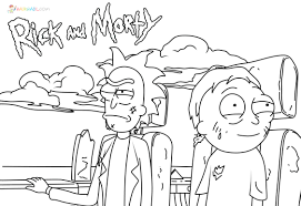 It cannot be denied that this activity can stimulate . Rick And Morty Coloring Pages 70 Intergalactic Pictures Free Printable