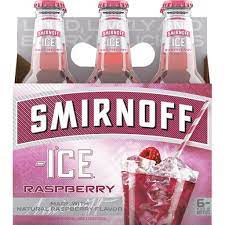 Smirnoff ice raspberry, 11.2 oz, 6 pk, bottles $ 7.99 each out of stock at your store. Smirnoff Ice Malt Beverage Raspberry Malt Beverages Stodola S Iga