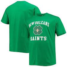 Men S Fanatics Branded Kelly Green New Orleans Saints Big Tall St Patrick S Day Celtic T Shirt