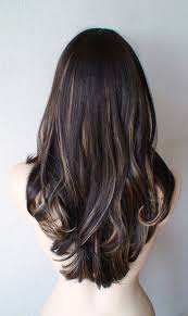 Brilliant blue, as well as pink highlights, will certainly look absolutely remarkable with silver or blonde hair. Dark Brown Hair With Blonde Peekaboo Highlights Underneath Novocom Top