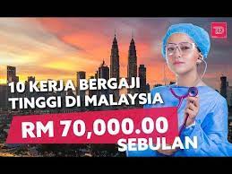 Pekerjaan terakhir dengan potensi gaji tertinggi di indonesia adalah wirausahawan. 10 Kerjaya Yang Bergaji Besar Di Malaysia Youtube