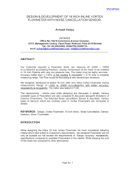 Pdf Design And Development Of 16 Inch Vortex Flow Meter