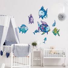 Wandtattoo Der Regenbogenfisch Unterwasserparadies Wandtattoo Kinderzimmer Kinder Zimmer Kinderzimmer Wand
