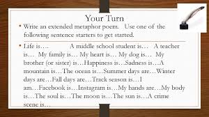 Our catalogue store includes many more recordings which you can. Extended Metaphor Poem Ppt Download