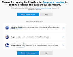 According to the company's statement, the campaigns will be aligned to promote digital payments in india and educate users on paytm api. Quartz Built On Free Distribution Has Put Its Articles Behind A Paywall Nieman Journalism Lab