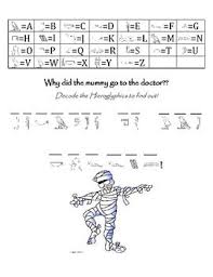 Hieroglyphics Printable Worksheet Egypt Ancient Egypt