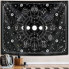Hermosas imagenes de recamaras decoradas que te ayudaran a inspirarte. Amazon Com Zodiac Astrology Witchy Tapestry Black White Constellation Tapestry For Wall Hanging Decor Stars Space Psychedelic Bedroom Aesthetics Interesting Tapestry For Living Room Home Dorm 59 X 78 Inches Everything Else