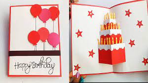 They are great for any occasion. Diy Cake Pop Up Card For Birthday Diy Birthday Day Card Youtube