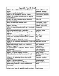 Ask questions and get answers from people sharing their experience with risk. This Document Has Over 80 Questions Of Spanish Latino Hispanic Food Drinks And General Culture About Eating Answe Spanish Food Spanish Help Learning Spanish