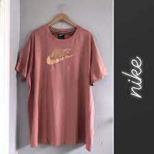 Find great deals on women's nike clothing at kohl's today! Nike Shirts Nike Rose Gold Logo Oversized Tshirt Poshmark