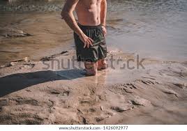 unlucky buried person standing natural