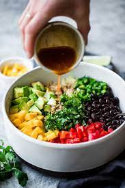 Fiesta Mango Black Bean Quinoa Salad Ambitious Kitchen Recipe Summer Salads Healthy Quinoa Salad Recipes