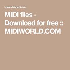 When you're trying to listen to an audio file, there are many ways for doing this on computers and devices. Midi Files Download For Free Midiworld Com In 2021 Midi Download File Free