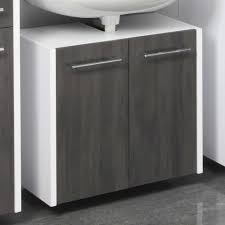 Waschbeckenunterschrank Makarona In Weiss Grau Hangend Waschbeckenunterschrank Schrank Waschbeckenschrank