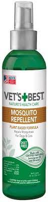 Amazon Com Vet S Best Mosquito Repellent For Dogs And Cats Repels Mosquitos With Certified Natural Oils Deet Free 8 Ounces Vet S Best Pet Supplies