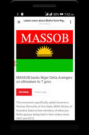 Biafra, officially the republic of biafra, was a secessionist state in west africa that existed from may 1967 to january 1970. Biafra News For Android Apk Download