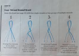 Braiding 4 strands of paracord. Four Strand Round Braid How To Friendship Bracelet Diy Braids 4 Strand Round Braid Rawhide Braiding