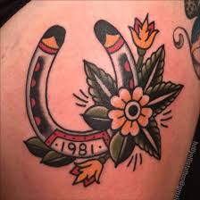 Black And Grey Traditional Horseshoe Tattoo Google Search Reikiclasses Horse Shoe Tattoo Elbow Tattoos Traditional Tattoo