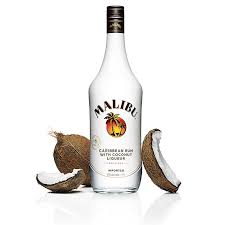 Malibu is a rum liqueur flavored with coconut or tropical fruit. Malibu Rum