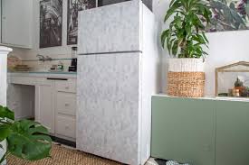 Outdoor kitchen cabinets can be beautiful and functional when they're made from stainless steel or a outdoor kitchen drawers are more than storage. How To Give A Refrigerator A Makeover With Wallpaper How Tos Diy