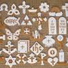 The most common counted cross stitch pattern christmas material is cotton. 1