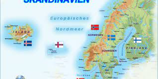 Schweden ansichten landschaften stockholm trachten 45 graphiken stahlstiche 1850. Karte Von Skandinavien Region In Mehrere Landern Welt Atlas De