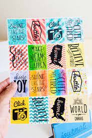 Press the load button and then when the cricut button starts flashing press that! How To Make Stickers With Your Cricut Free Sticker Layout Templates Daydream Into Reality