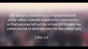 1* symeon peter, a slave and apostle of jesus christ, to those who have received a faith of equal value to ours through the righteousness of our god and savior jesus christ: 1 Peter 2 9 Youtube
