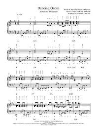 Dancing Queen By Abba Piano Sheet Music Advanced Level Piano Sheet Music Sheet Music Piano Sheet