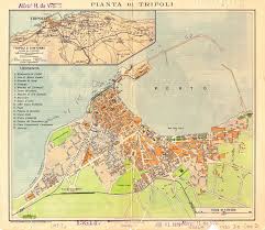Old Map Of Tripoli Libya Tripoli Libya Map