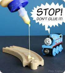Alternatives To Gluing Wooden Train Tracks To A Train Table Wooden Train Track Toy Train Table Wooden Train Table