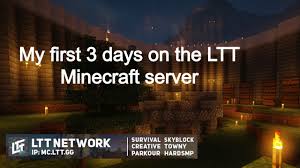 It would appear that this game doesn't have any servers yet. My First 3 Days On The Ltt Mc Server Mc Ltt Gg Youtube