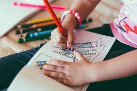 Beginners how to draw a person / pencil portrait: Hd Wallpaper Person Coloring The Book Girl Holding White Pen Kid Child Wallpaper Flare