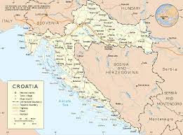 Sie können diese karten kostenlos herunterladen oder drucken. Karten Von Kroatien Mit Strassenkarte Und Regionen