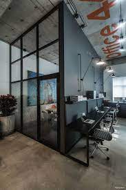 From an office interior design standpoint, this can mean bringing in shared workstations, meeting pods and even whiteboards for brainstorming. Offices With An Industrial Interior Design Touch Office Interior Design Modern Office Design Industrial Interior Design