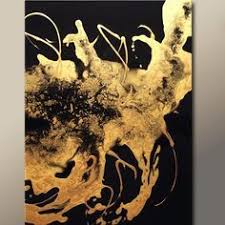 Black And Gold Artwork Gold Art On Pinterest Gold Abstract Painting Gold Art Painting Abstract