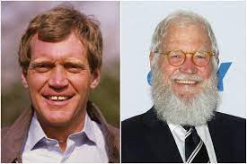 David Letterman S Eyes And Hair Color David Letterman Celebrities Then And Now Actors Height