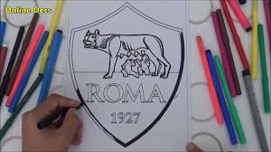 As Roma Logo Boyama As Roma Roma Logos