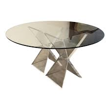 La casa cafe 48 in. Custom Acrylic Glass Round Dining Table Design Plus Gallery