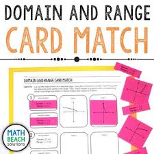 It's free and doesn't impact your credit score. Domain And Range Card Match Activity By Math Beach Solutions Tpt