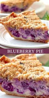 Creamy Blueberry Pie In 2020 Blueberry Recipes Delicious Pies Bakery Recipes