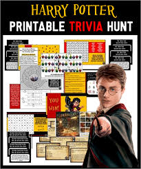 If so, you must consider yourself to be a big fan. Printable Harry Potter Trivia Treasure Hunt