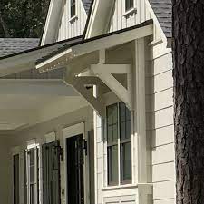 Decorate your storage shed and give it some function with windows. Shed Roof Over The Window On A Farmhouse Style House Project Small House