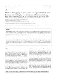 Pdf Effects Of Wet Cupping On Blood Components Specially