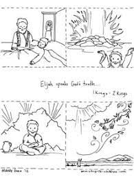 Elijah and the widow of zarephath. Story Of Elijah Coloring Page