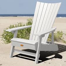 Manhattan Beach Adirondack Chair With Folding Adirondack Side Table Ottoman White Highwo Beach Adirondack Chairs Adirondack Chair Folding Adirondack Chairs