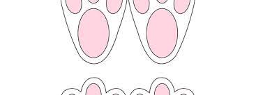 Here comes peter cottontail, hoping down the free printable easter bunny feet template. Bunny Feet Cut Out Medium