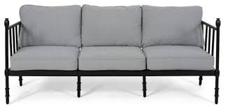 Check spelling or type a new query. Fern Outdoor Aluminum 3 Seater Sofa With Cushions Traditional Outdoor Sofas By Gdfstudio 309080parent Houzz