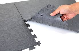 Slate Flex Tiles Modular Garage Flooring System Garage Flooring Options Garage Floor Tiles Shed Floor Covering Ideas