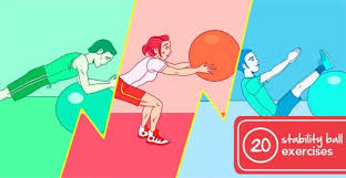 Full Body Stability Ball Workout Ball Exercises Stability Ball Exercises Stability Ball